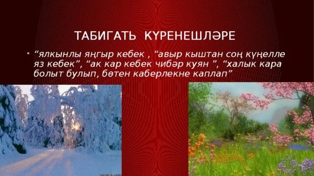 Презентация "Мин - табигать баласы" (4 класс)