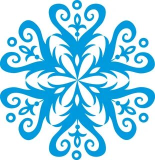Узор в виде снежинки