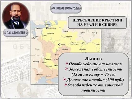 Аграрная реформа переселение