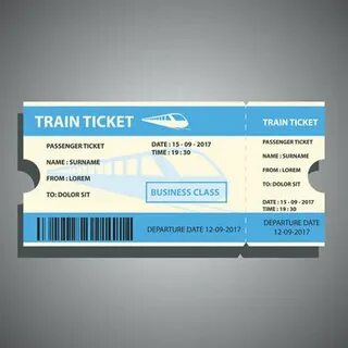 Alec tickets for the train
