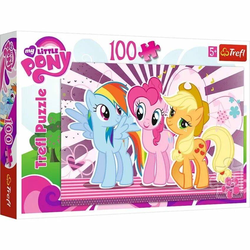 Пазлы пони. Trefl Puzzle my little Pony. Trefl little Pony пазл 100. Пазлы Trefl Puzzle my little Pony. Пазл с розовым пони.