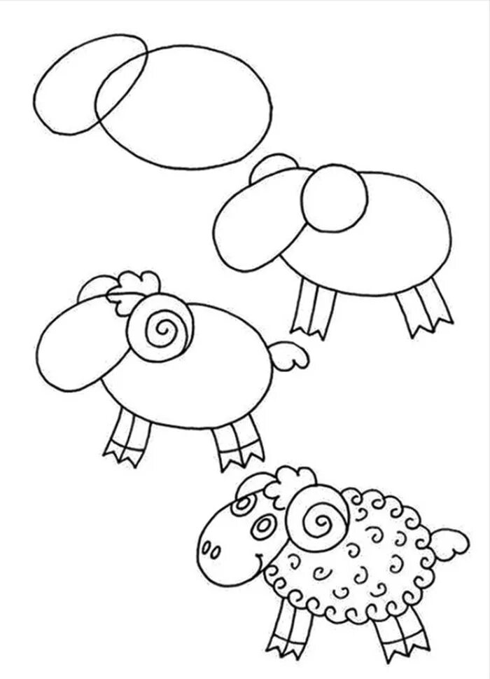 Нарисовать детские рисунки легко. Рисование для детей. Поэтапное рисование для детей. Поэтапное рисование животных для детей. Рисунки д лядэтэй.