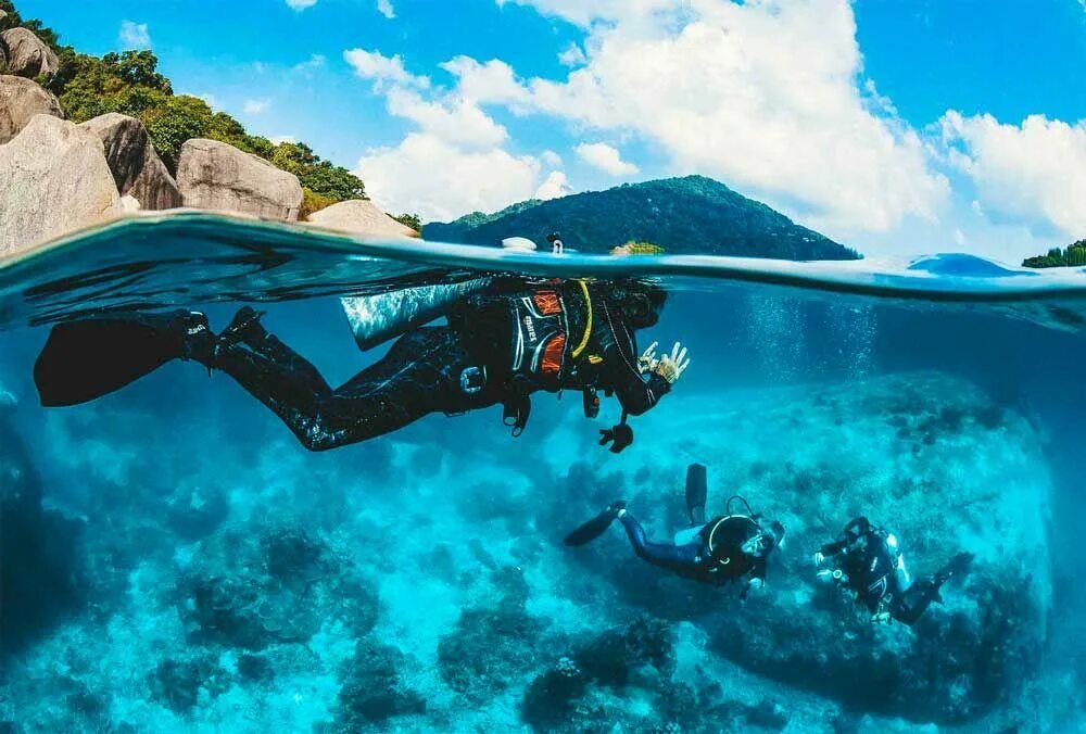 Padi open. Као Тао дайвинг. Обучение дайвингу. Scuba Diving 4k пейзаж. Реклама дайвинг центра.