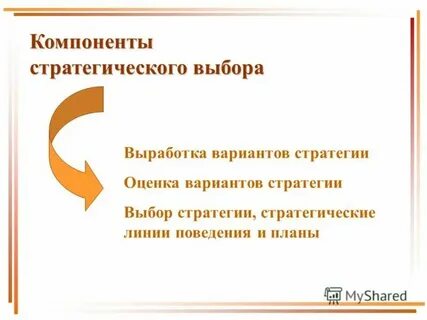 Выбор варианта стратегии
