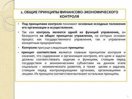 Ответственность экономического контроля