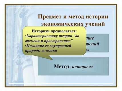 Методы истории экономических учений