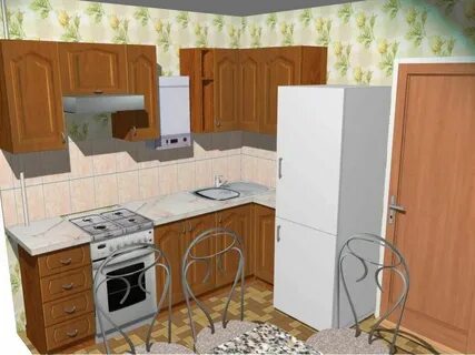 Кухни проекты с колонками
