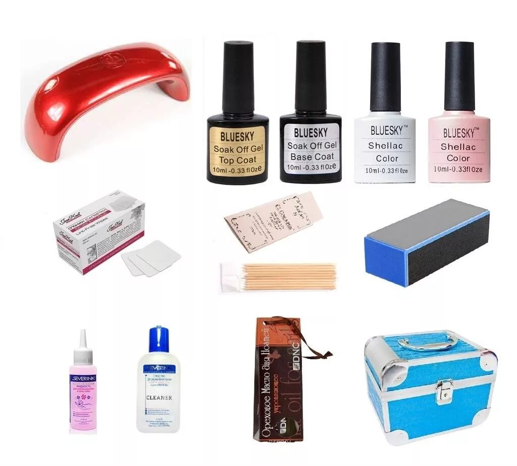 Gel polish vernis gel что это. Необходимые лаки. Маникюр с покрытием гель-лаком пошагово что необходимо. Набор для шеллака елпаза. Список для маникюра гель лаком для начинающих.