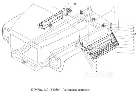 Запчасти газ 3309