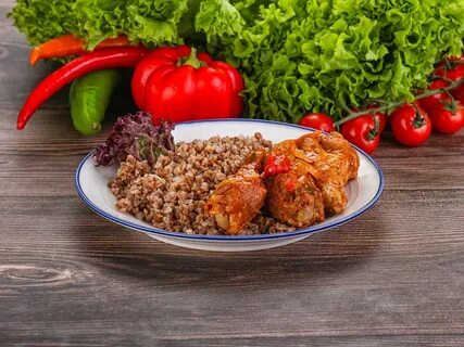 Гречка с курицей на плите