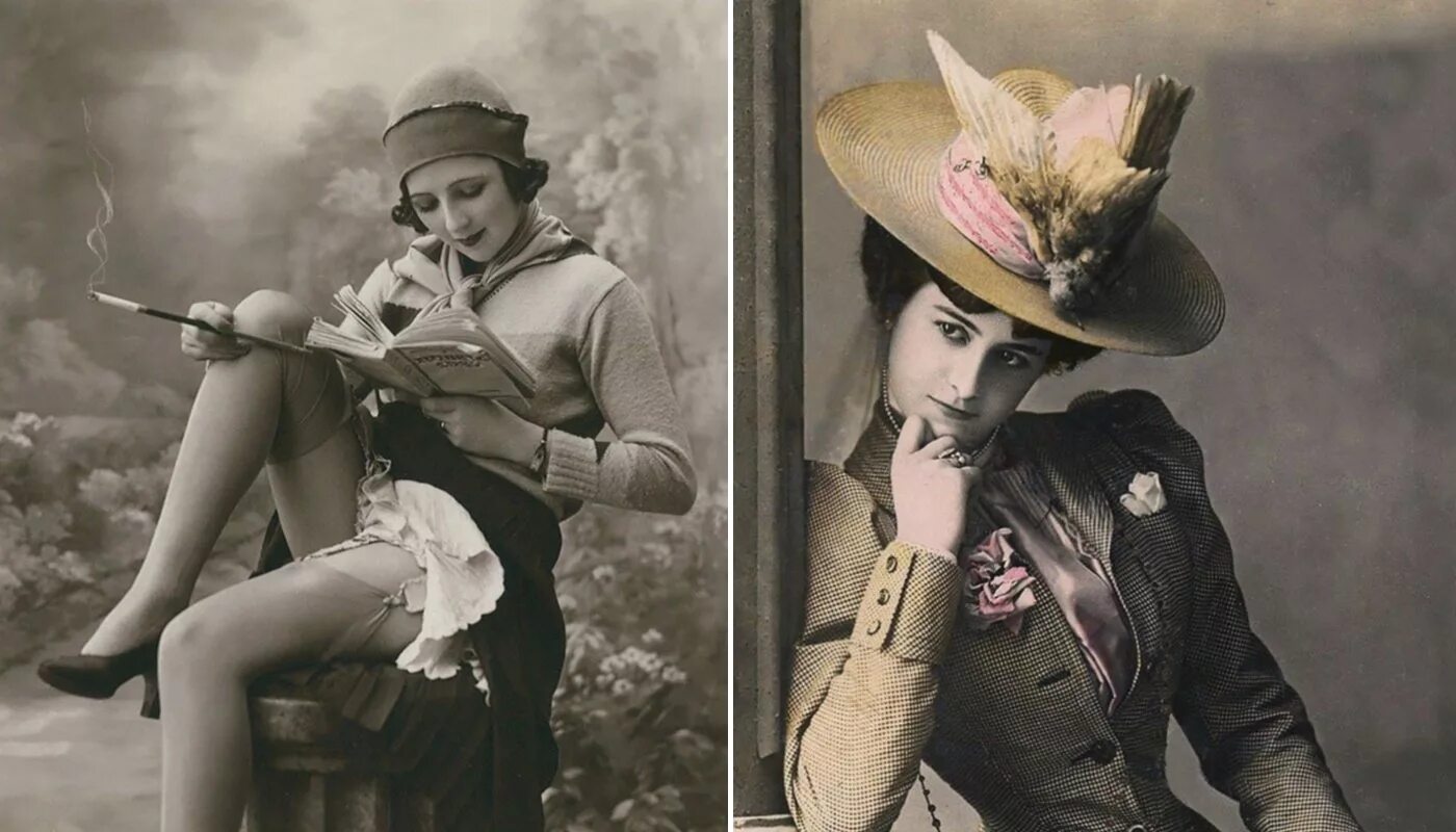 Винтаж. Стильные женщины прошлого столетия. Эталон красоты начала 20 века. Винтажная фотография.