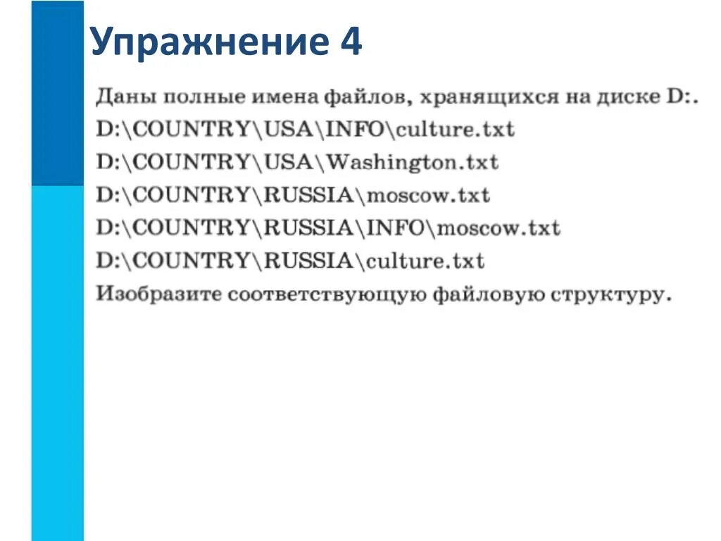 Название данное файлу. Даны имена файлов хранящихся на диске с. Полное имя файла на диске д. Изобразите соответствующую файловую структуру. Даны полные имена файлов хранящихся.