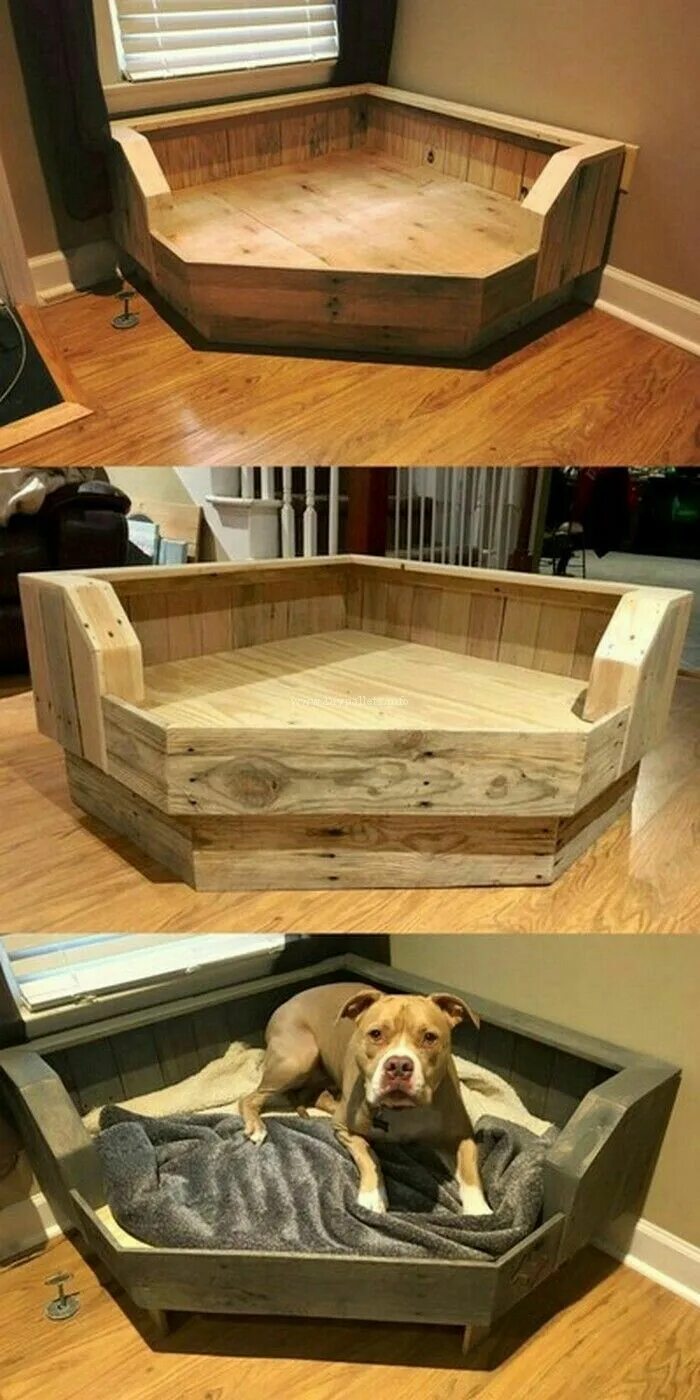 Лежанка собаке своими руками фото DIY Dog Bed Frame Made from Crib Mattress