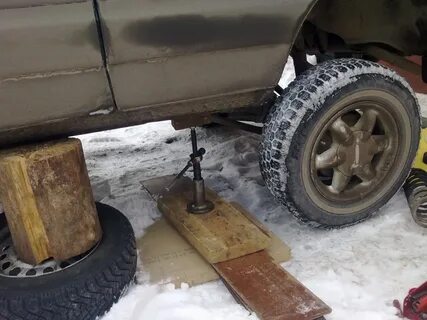 Вывесить колеса
