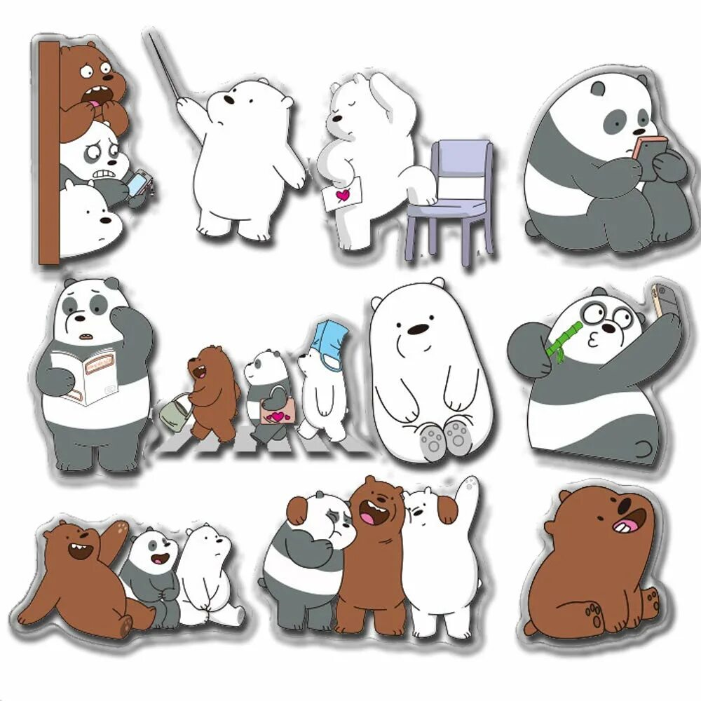 Bare Bears Стикеры. We bare Bears Стикеры. We bare Bears имена. We bare Bears Панда Стикеры. Где стикеры в игре super bear