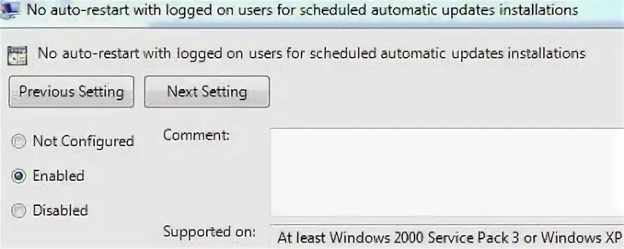 Auto restart