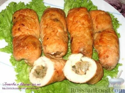 Куриные рулетики из куриного филе фото