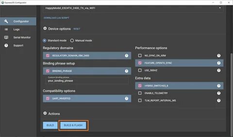 Elrs configurator