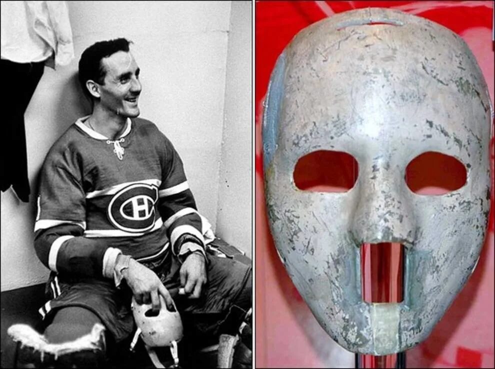 Хоккей без маски. Жак Плант вратарь. Жак Плант вратарь маска. Жак Плант — человек в маске.