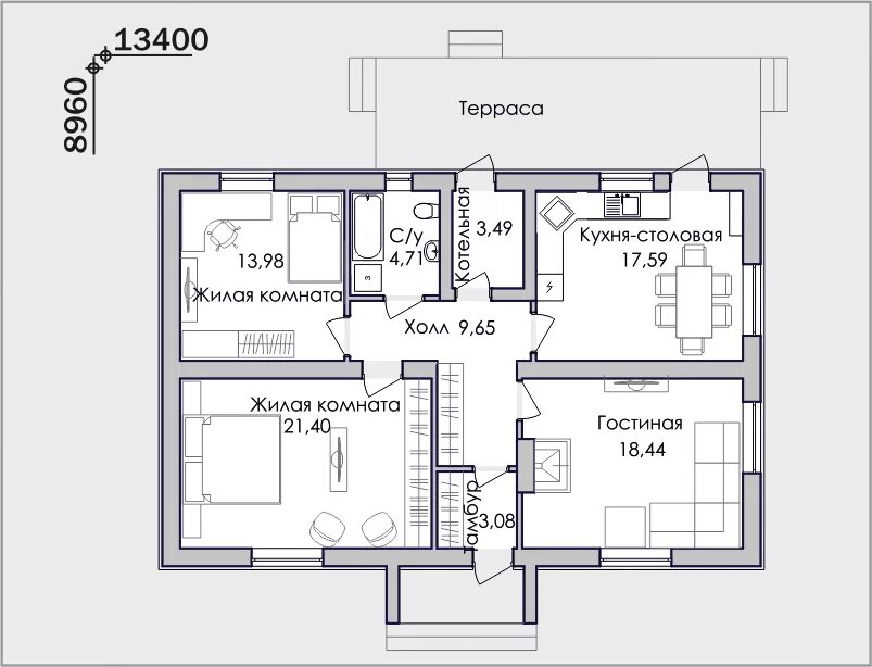 Планировка дома 4 комнаты. Проекты трехкомнатных домов. Проекты трехкомнатных домов одноэтажных. Трехкомнатный дом планировка одноэтажный. Проекты четырехкомнатных одноэтажных домов.