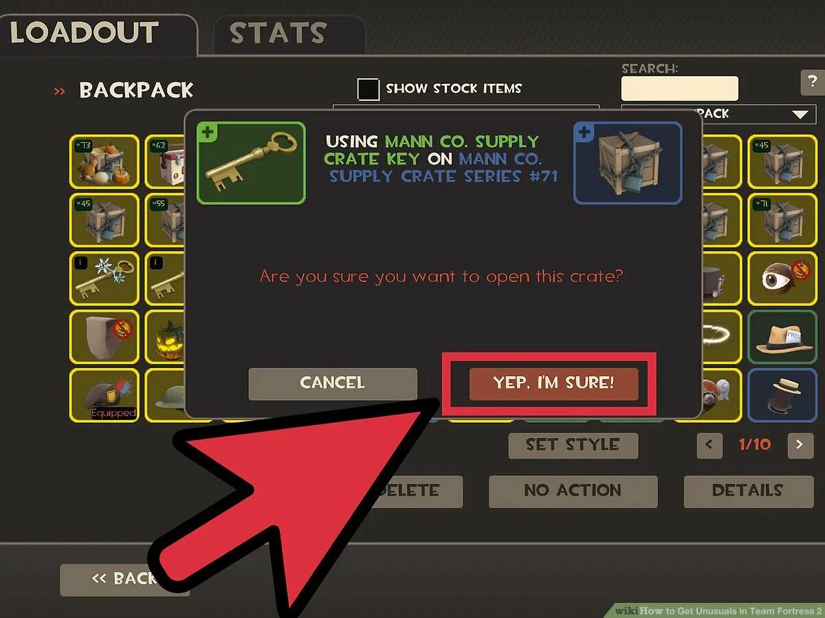 Use 2 items in the