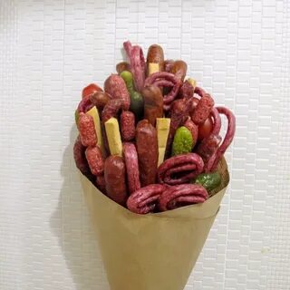 Колбасный букет своими руками