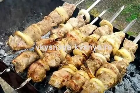 Вкусный шашлык из свинины с майонезом