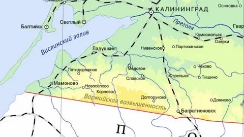 Светлый калининградская область на карте
