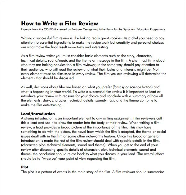 Writing a story summary