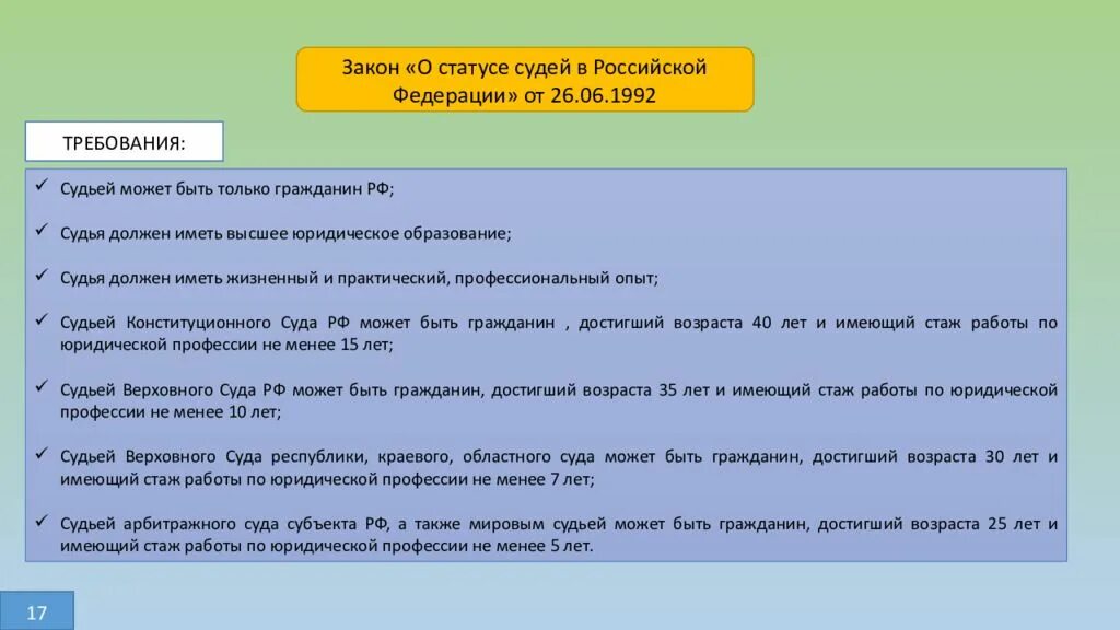 Основы правового статуса судьи. Закон о статусе судей в РФ. Закон Российской Федерации о статусе судей в Российской Федерации. ФЗ О статусе судей. Закон РФ О статусе суде в РФ.