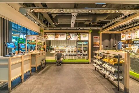 The supermarket is the restaurant