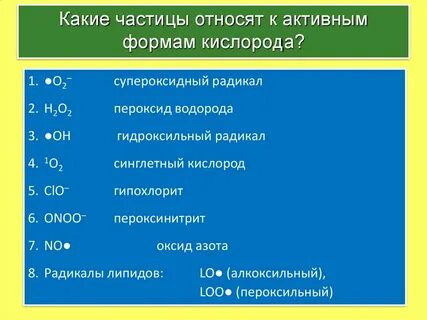 Какие частицы называются радикалами