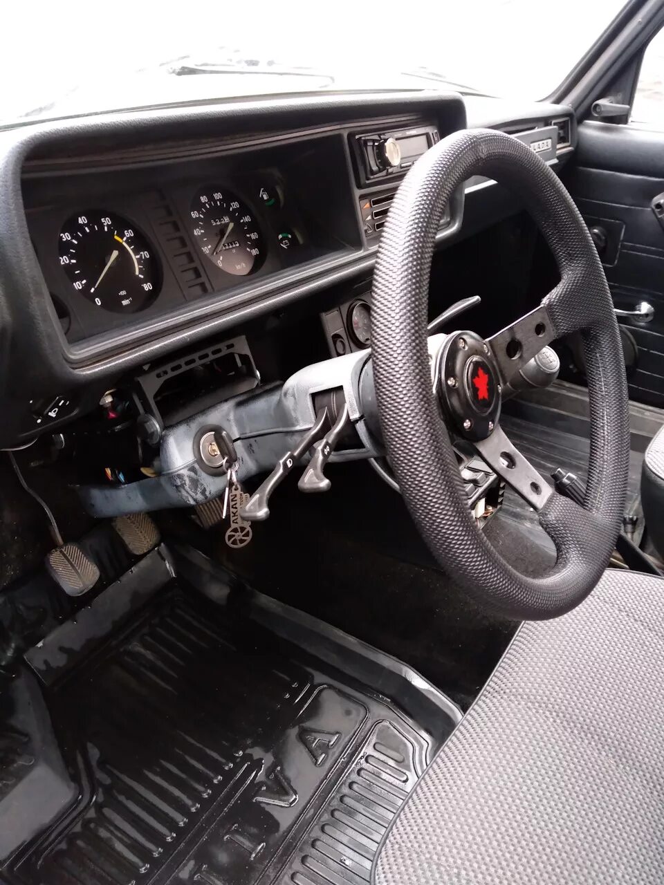 Усиление рулевой колонки кулиса и ручник - Lada 21054, 1,6 л, 2009 года тюнинг D