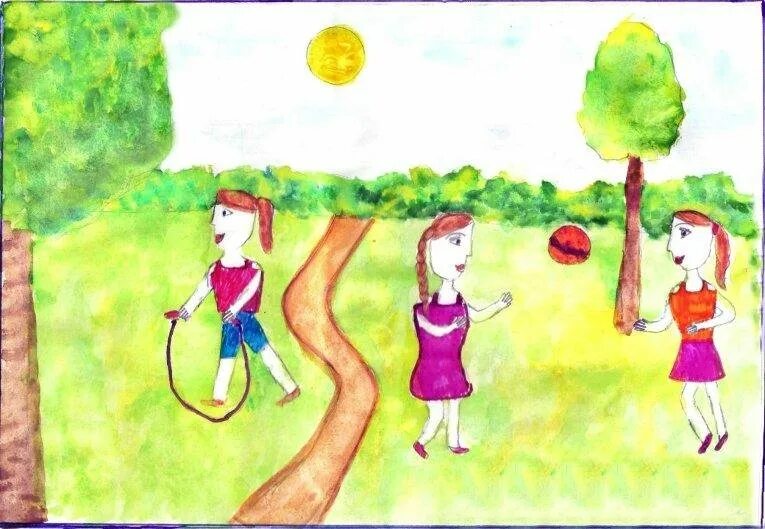 Нарисуй в какие игры ты любишь играть