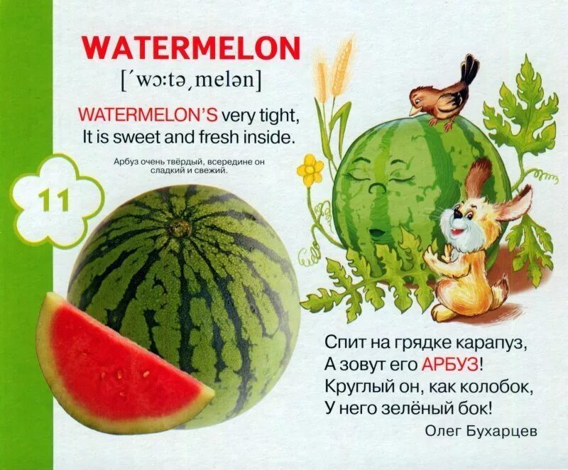 Про арбузы детям. Детский стих про Арбуз для детей. Стихи про фрукты на английском языке для детей. Стихи на английском про фрукты для детей. Четверостишье про Арбуз для детей.