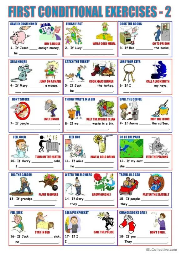 Conditionals 0 exercises pdf