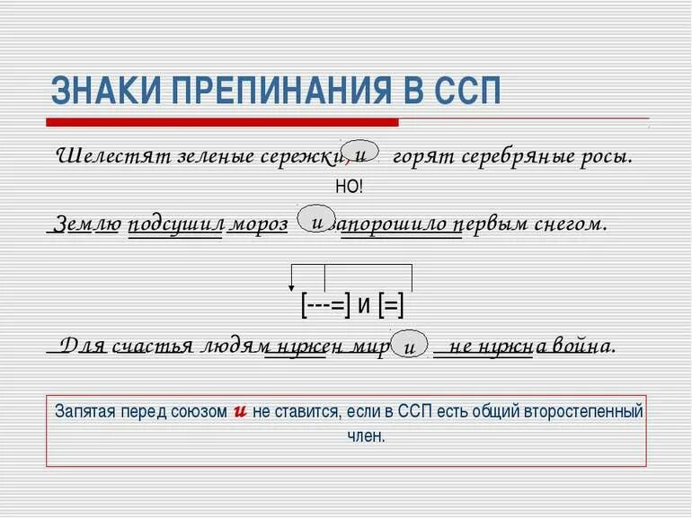 Знаки в ссп 9 класс