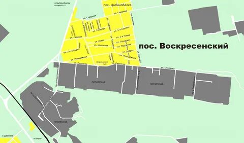 Анапское поселок карта