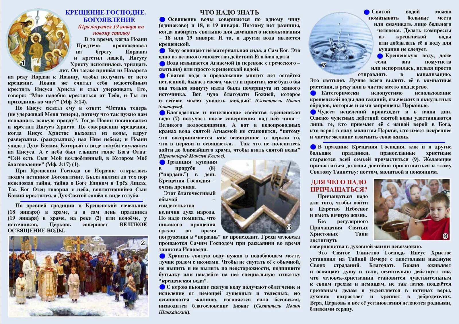Краткое сообщение о крещении