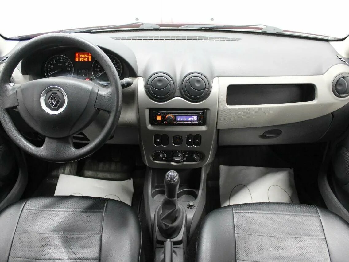 Купить б/у Renault Sandero I 1.6 AT (103 л.с.) бензин автомат в Кирове: серый Ре