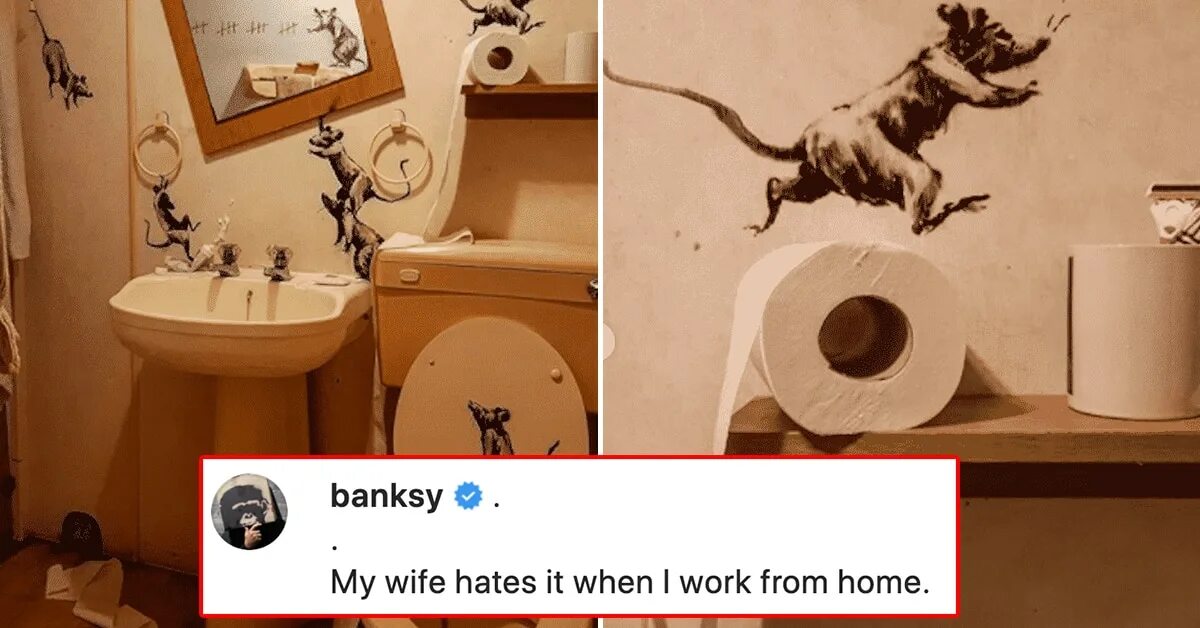 Wife hate. Banksy Home Sweet Home картина. Home Sweet Home Banksy.