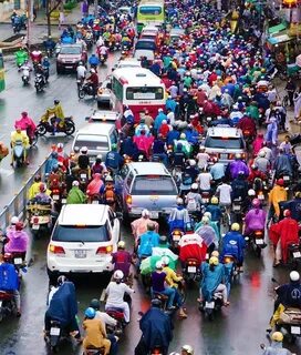 Crowded traffic