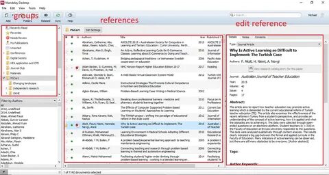 Mendeley reference manager