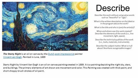 Describe art