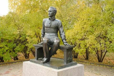 Памятник лермонтову в тарханах