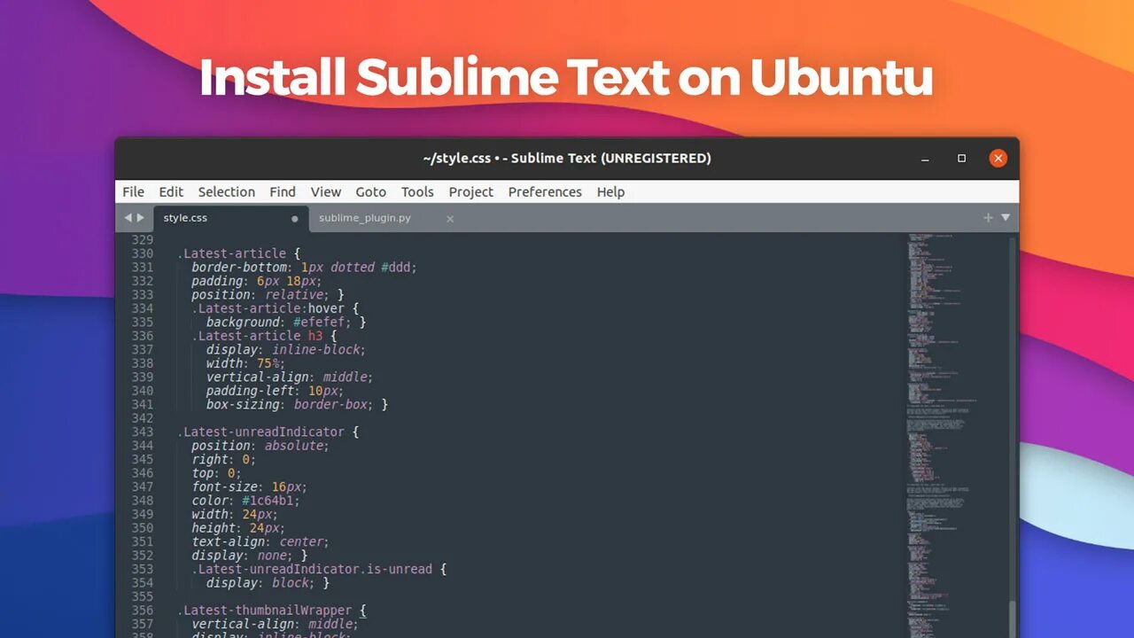 Sublime text установка. Sublime text установка через терминал.