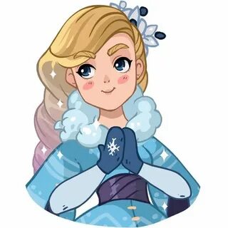 Стикер снегурочка