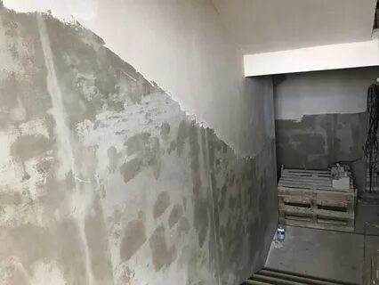 Помещение стена штукатурка