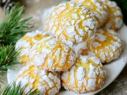 Апельсиновое печенье с трещинками