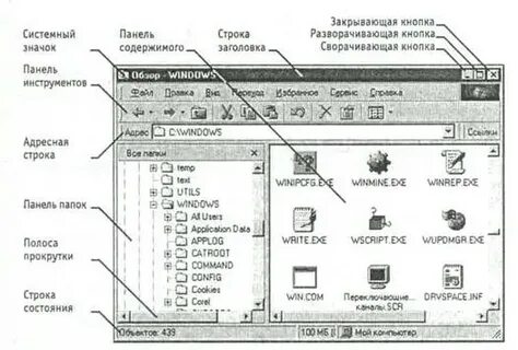 4 что отображается на правой панели проводника